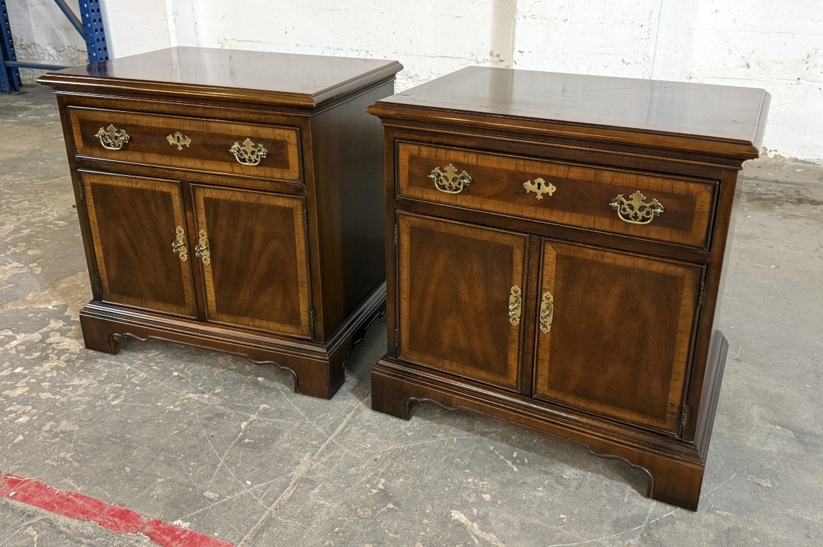 Pair of Drexel 18th Century Collection Nightstands Pair of Drexel 18th Century Collection Nightstands