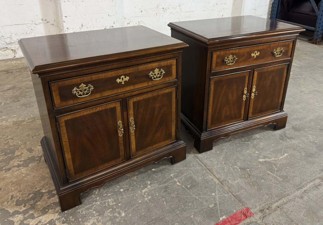 Pair of Drexel 18th Century Collection Nightstands Pair of Drexel 18th Century Collection Nightstands