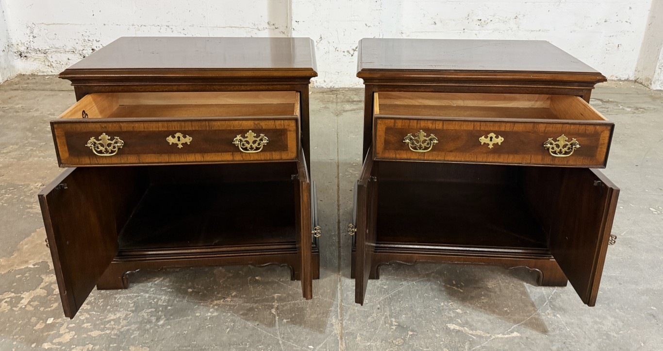 Pair of Drexel 18th Century Collection Nightstands Pair of Drexel 18th Century Collection Nightstands