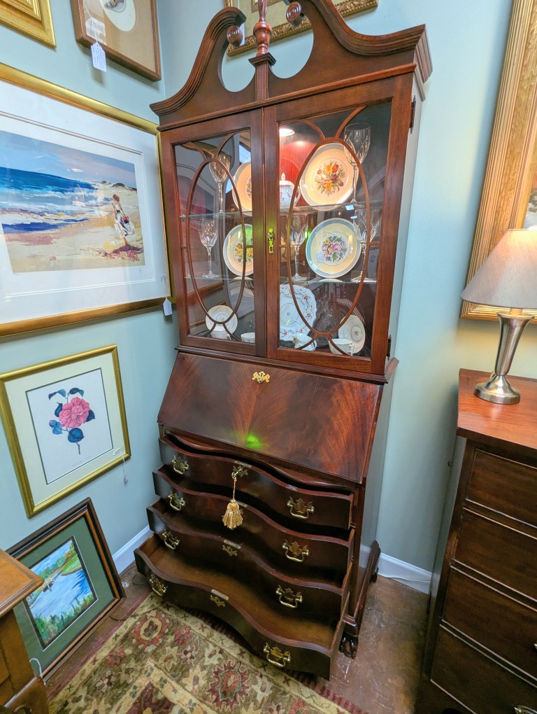 Mahogany Secretary Desk By Jasper Cabinet Co. Mahogany Secretary Desk By Jasper Cabinet Co.