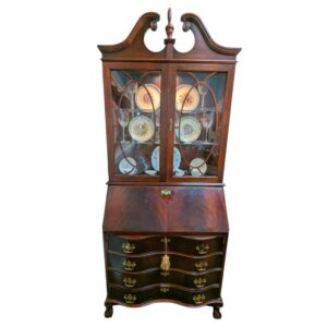 Mahogany Secretary Desk By Jasper Cabinet Co.