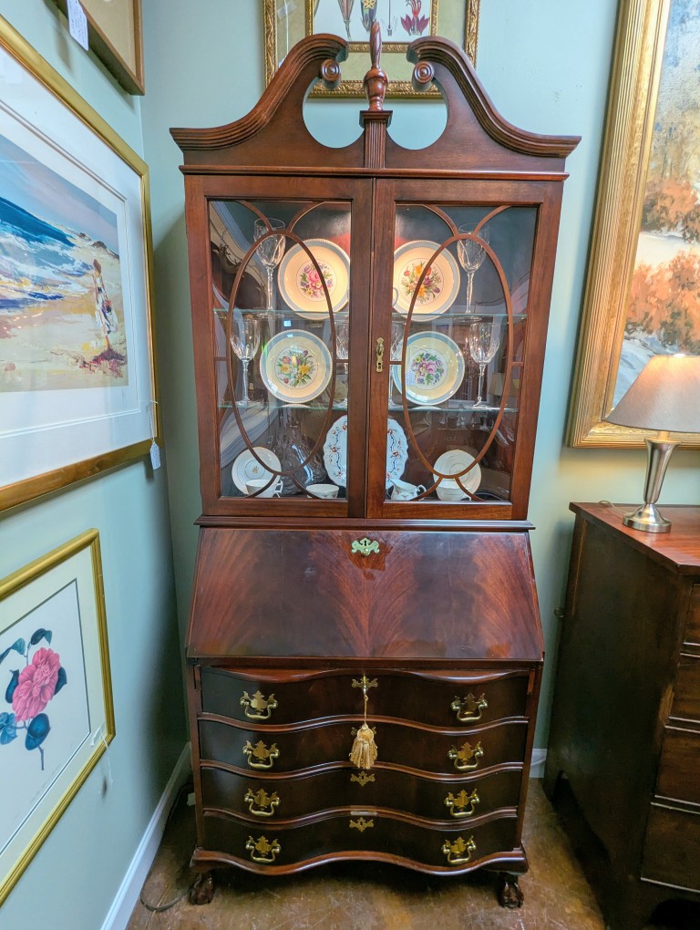 Mahogany Secretary Desk By Jasper Cabinet Co. Mahogany Secretary Desk By Jasper Cabinet Co.