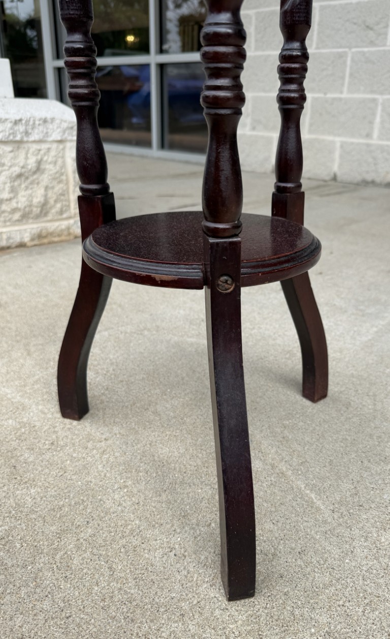 Vintage Marble-Top Barley Twist Pedestal/Plant Stand Vintage Marble-Top Barley Twist Pedestal/Plant Stand