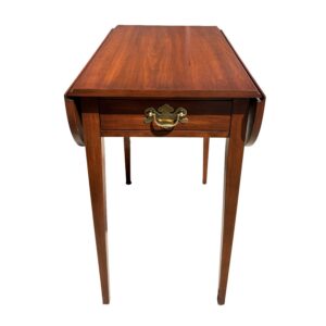 Henkel Harris Solid Cherry Pembroke Drop-Leaf Side Table Model No. 5406