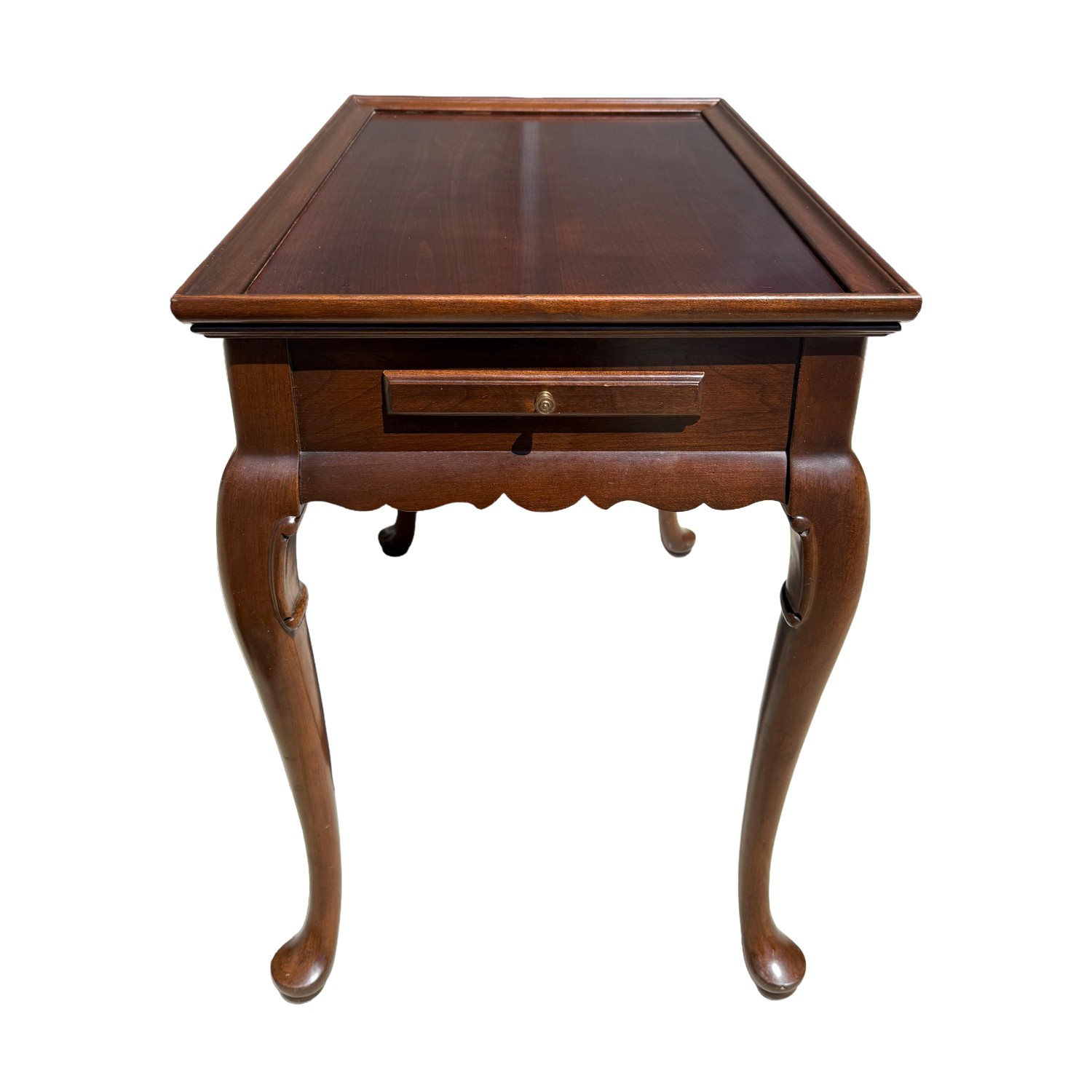 Ethan Allen Solid Cherry Queen Anne Tea Table Ethan Allen Solid Cherry Queen Anne Tea Table