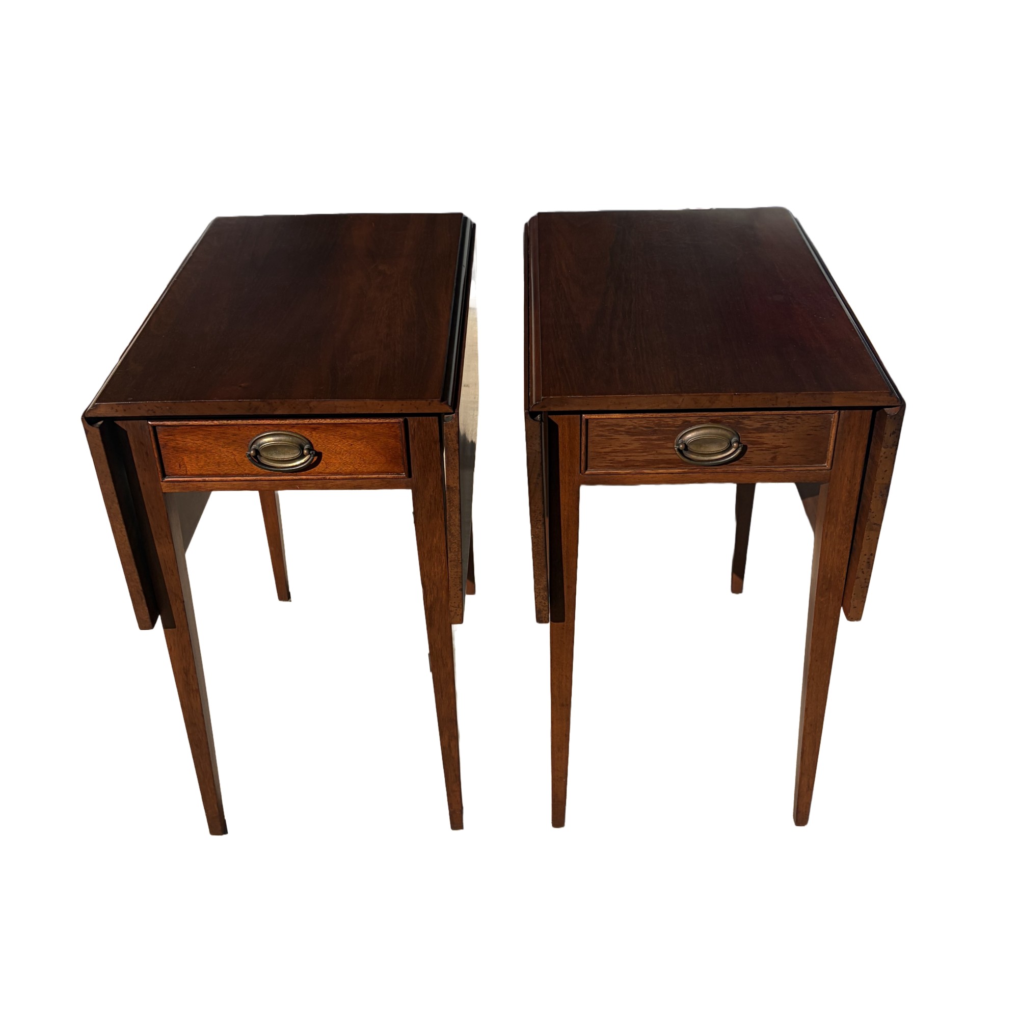 Pair of Craftique Dropleaf Side Tables / End Tables Pair of Craftique Dropleaf Side Tables / End Tables